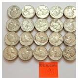 $20 face value silver quarters