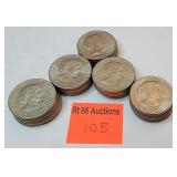 25 Susan B Anthony dollars