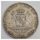 1862 Bavaria Vereinsthaler silver coin