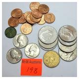 more than $5 in change