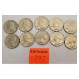 $2.50 in 1965 (40%)silver quarters