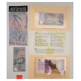3 $5 dollar Australian notes