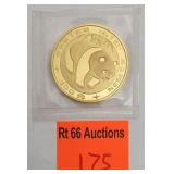 1983 china panda 1 oz gold 100 Yuan