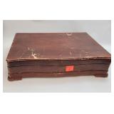Oneida Silverplate serving set in wood box