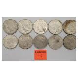10 1926 Silver peace dollars