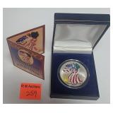 2000 Walking Liberty Silver Coin (Colorized)