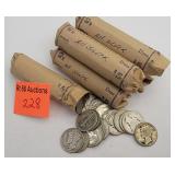 5 and a half rolls of silver dimes 'old stock'