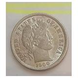 1900-S Barber Silver dime