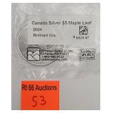 2024 Canada Silver Maple Leaf