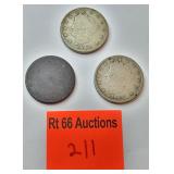 3, 5 cent pieces