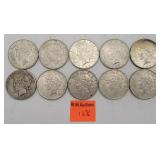 10 1923 Silver peace dollars