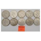 10 1923 Silver peace dollars