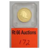 1990 1/10 oz Australian Gold nugget, $15