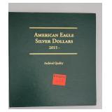 American Eagle Silver Dollars 2015- book