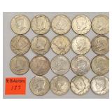 19 1964 silver half dollars