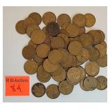 80 wheat pennies