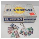 cigar box with bank bag and money key chains