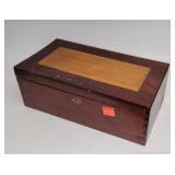inlaid box with dovetailed corners