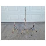 3 Small Mole-Richardson Tripods