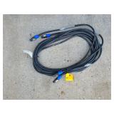 Two Count 25' Speakon NL4FC Cables