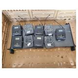 Nine Sennheiser Transmitters and Two Receivers