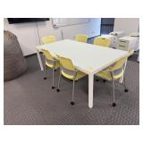 Conference Table 78' x 42' w/ 6 Humanscale Chairs