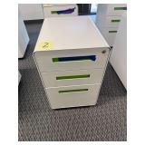 Mobile File Pedestal - w/Key