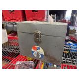 Tin Storage Box No Key, Opens
