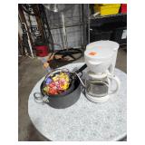 Pans, Coffee Pot. Tea Pot
