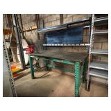 Metal top Work Bench with Vice