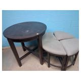 Table and 4 Stools