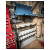 Metal Shelves with Outlet Top