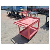 Uline Rolling Cart - Red