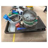Assorted Oil Drain Pans and Drip Pans