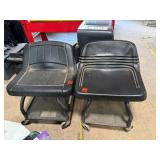 2 Rolling Chairs Mechanic Helper