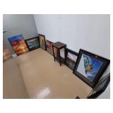 Motivational Posters Qty - 5, Mirror, Small Table
