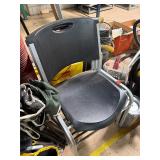 3 Plastic Office Chairs