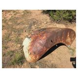 Old Car Fender and 1949 Chevrolet Grill