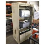 Metal Cabinet with Lazer Jet Printer