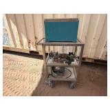 Rolling Cart With Wooden Box, Wirring