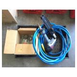 Senco Pneumatic Stappler, Air Hose, Staples