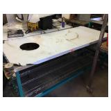 Metal Table With Wheels 73ï¿½x31ï¿½x30ï¿½