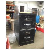 Metal File Cabinets Qty - 2 & Metal Shelf Qty - 1