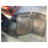 Black Rubber All Vehicle Floor Mats Qty 7