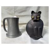 Tin Art & Abercrombie And Fitch Glass Bottom