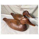 Vintage Wooden Duck Decoys Qty 2