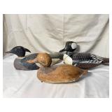 Vintage Wooden Merganser Drake Decoy