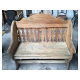 Handcrafted Wooden Bench 43'x39'