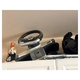 Contents Of Top Shelf, Helmets Qty 8
