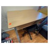 Wooden Desk With Chair